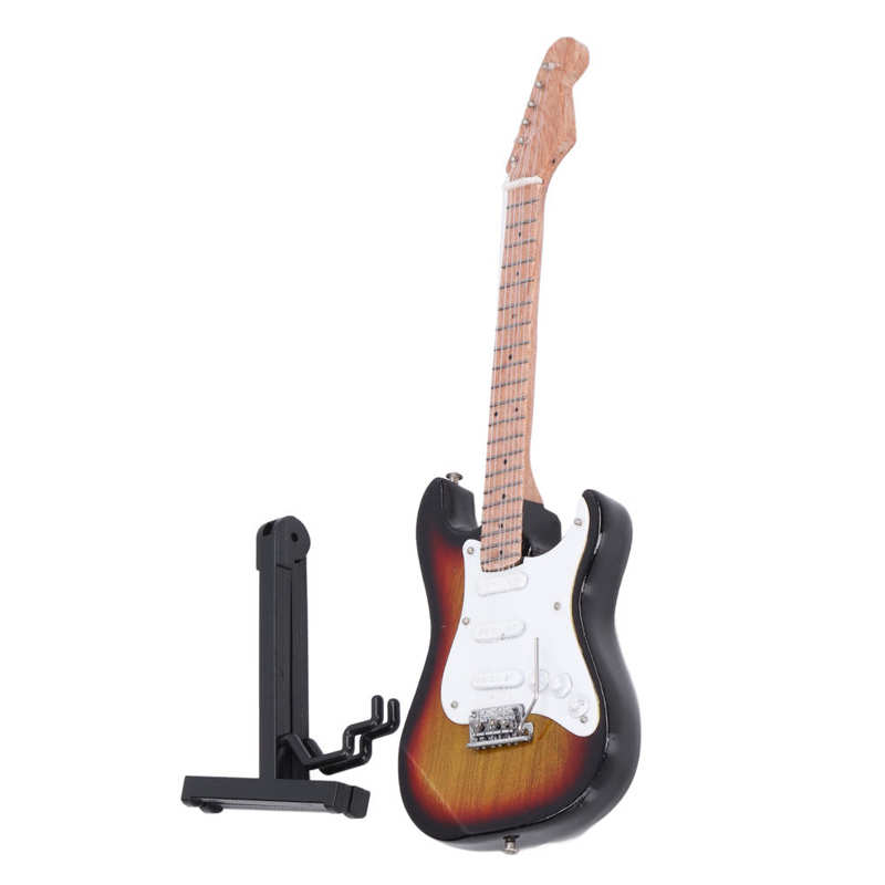 Miniature Guitar 18cm Length Model Mini Musical Ornament for for Home Decoration