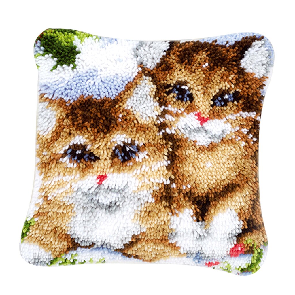40×40cm Latch Hook Rug Kit Multiple Patterns Embroidery Cross Stitch Needlework Sewing Crafts: ZD1103