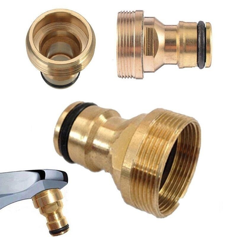 Universal Solid Brass Kitchen Tap Male Quick Connector Adaptor Mixer Garden Water Hose Pipe Tap Kitchen Faucet Spouts Tools