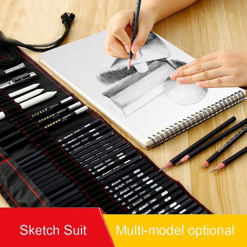 Sketch set pencil storage full set of adult sketch painting tool set beginner sketch drawing art supplies