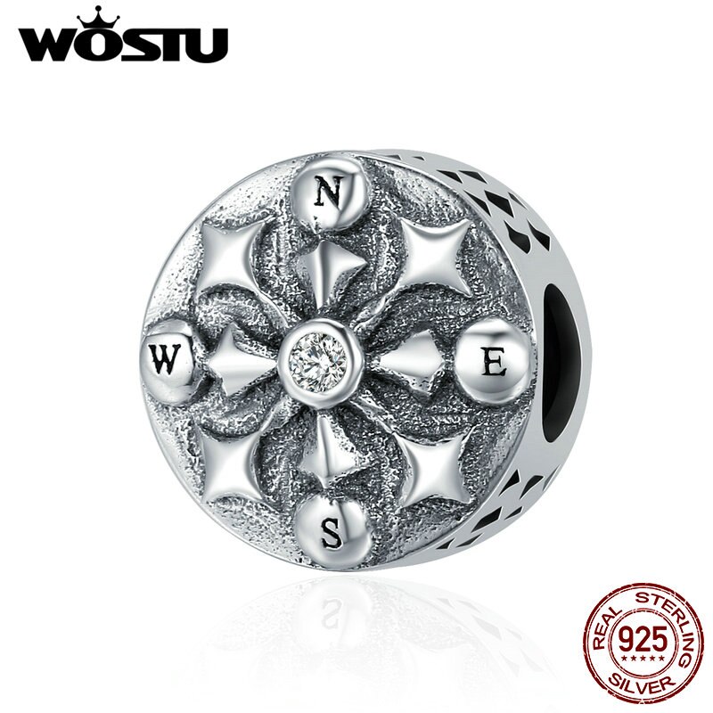 Wostu atacado real 925 prata esterlina floco de neve encantos contas caber original wost pulseira pingente autêntico jóias diy zbbs240: BKC278