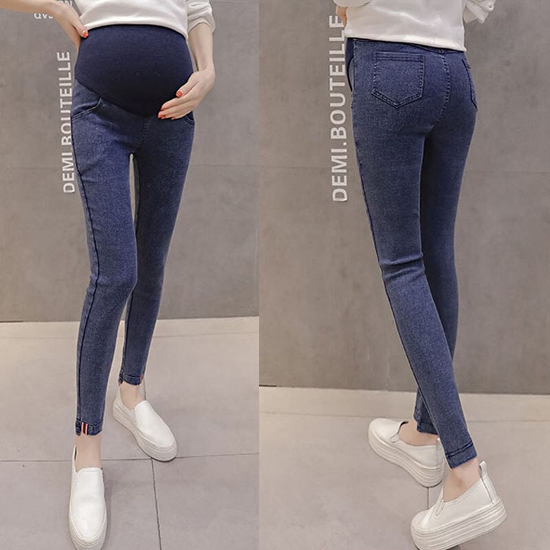 Dünne Mutterschaft Jeans Kleidung Für Schwangerschaft Schwangere Frauen Stretch Denim Hosen Leggings Mama Kleidung Hosen 2022 Frühjahr Neue