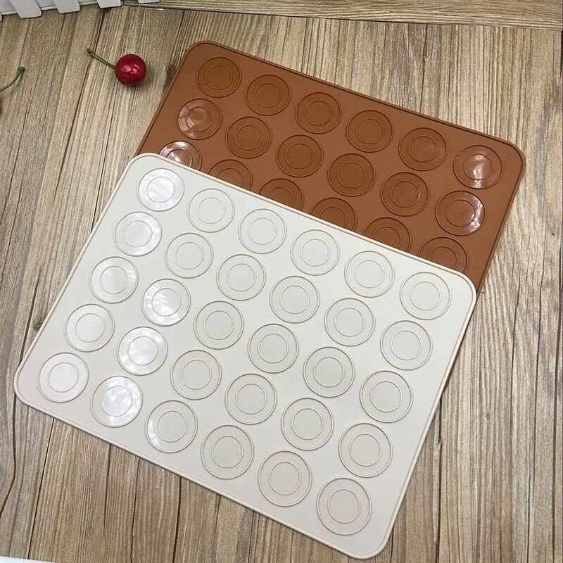 1Pc Siliconen Macaron Macaroni Gebak Oven Bakvorm Sheet Mat 30 Holtes Diy Bakvorm Gereedschap Keuken Accessoires