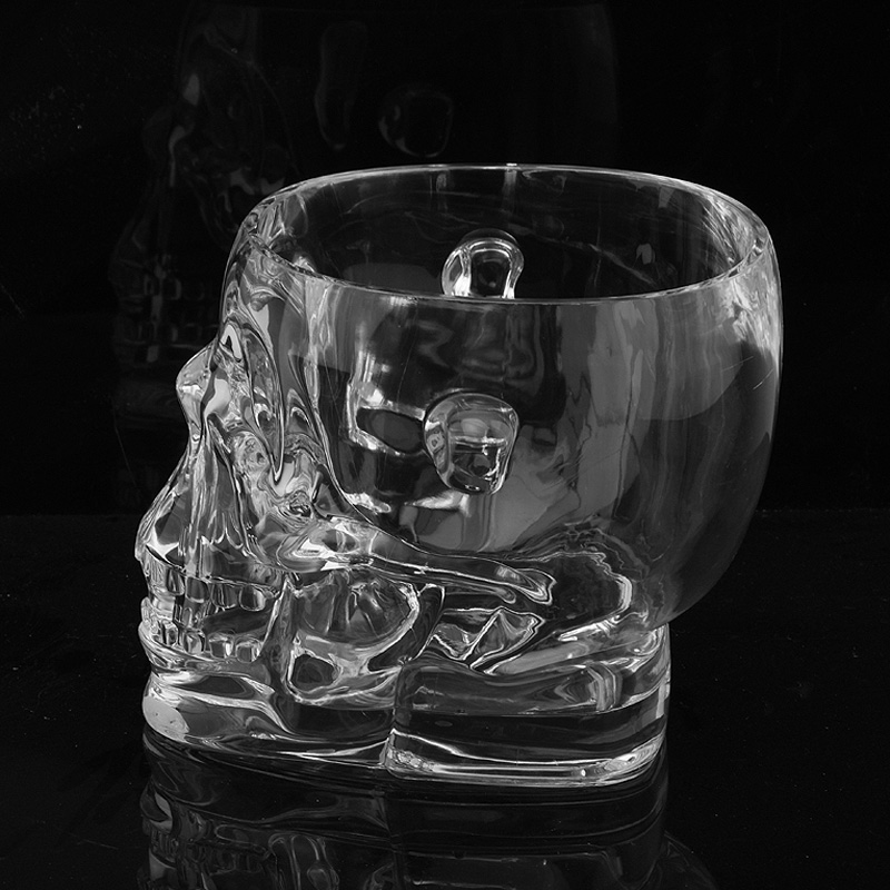 bar pirate head ice bucket plastic ice bucket household wine ice bucket KTV ice bucket supplies small ice bucket: Default Title