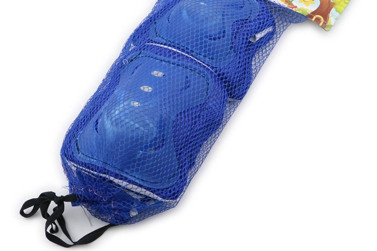 Protezioni per il polso del gomito del ginocchio da equitazione per motociclette 6 pezzi Set protezioni per gambe in scatola ad alta elasticità per alpinismo all'aperto per biciclette