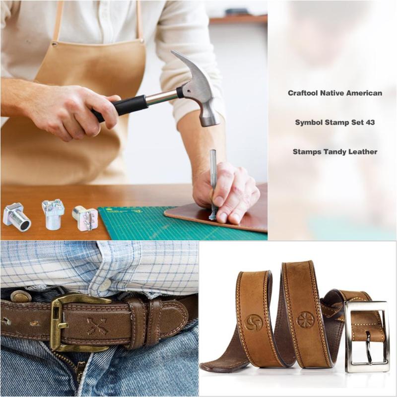 Craftool Carbon Steel Symbol Stamp Set 49 Stamps for Leather Marking Leather Craft Tools