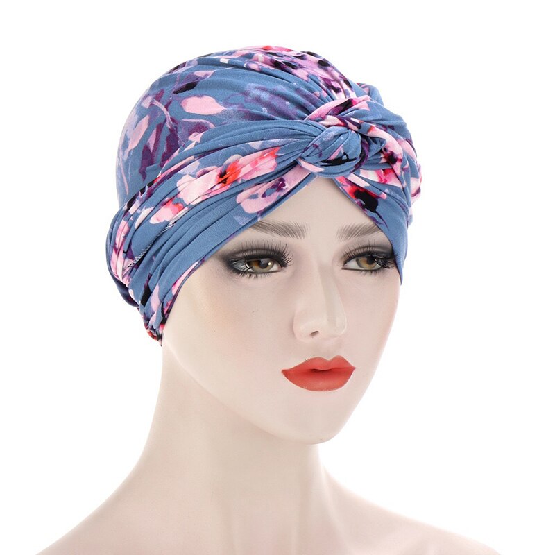 Bohe – Turban de sommeil à volants croisés pour femmes musulmanes, écharpe, bonnet, chapeau, accessoires contre la perte de cheveux