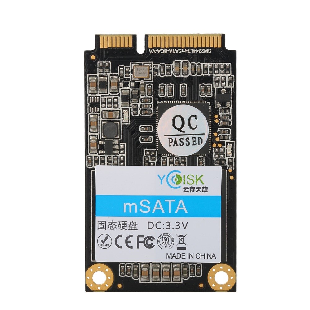 Goldendisk YCdisk Seriële mSATA 3.0 64GB SSD Solid State Drive Interne PCI E 256gb 128gb M-SATA III