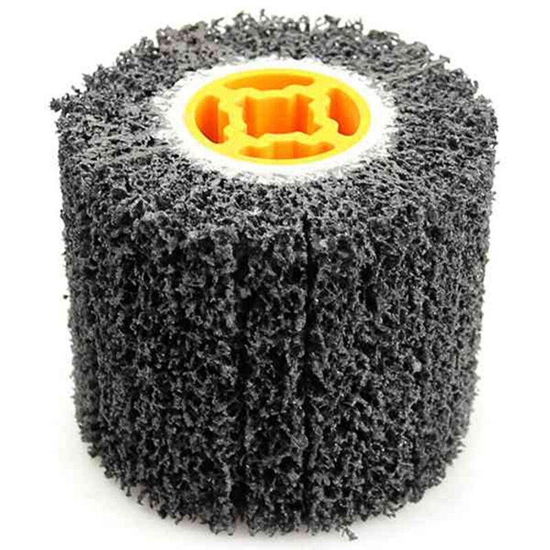 120X100mm Metal Grinding And Welding Repair Rust Removal Cleaning Wheel Wire Drawing Wheel Polishing Wheel (40 Grit)
