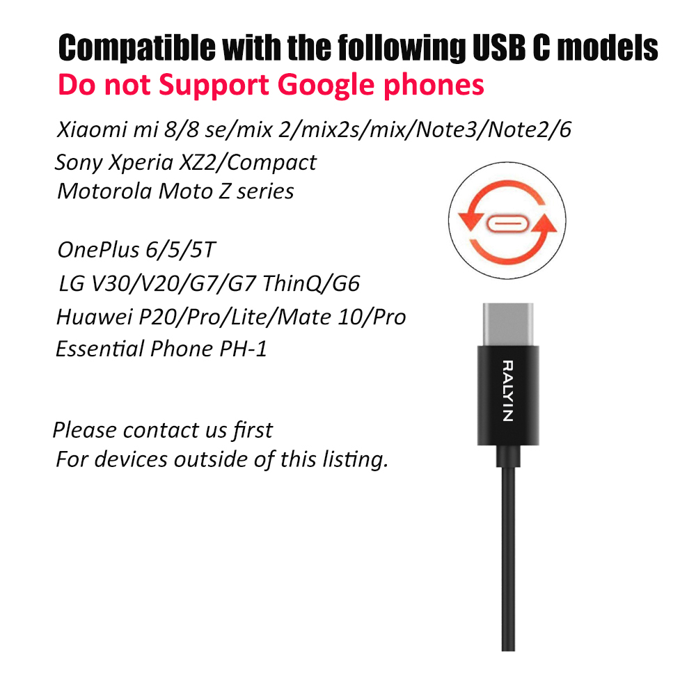 Type C earphone USB C Earbud With High Resolution Audio headset In-Ear Earphone with micphone button on cable usb c earphone