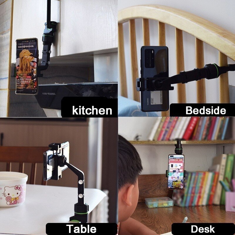 Multifunctional Mobile Phone Hoder Suspension Bracket Addjustable GPS Mount Stand for Car Rearview Mirror Kitchen Bedroom