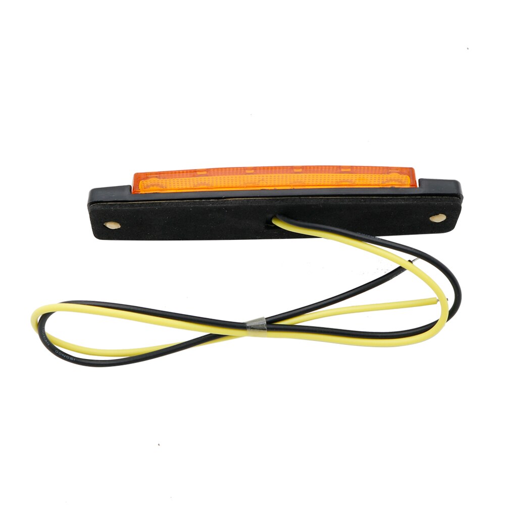 Bil utvendige lys led 12v 6 smd led auto bil buss lastebil lastebil sidemarkør indikator lav led tilhenger lys bakre sidelys