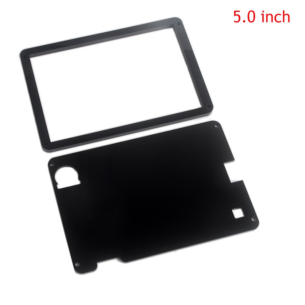 Acryl Zwart Case Voor Nextion Verbeterde Display Module 2.4/2.8/3.2/3.5/4.3/5.0/ 7.0 Inch Acryl Nextion Case: for 5.0inch