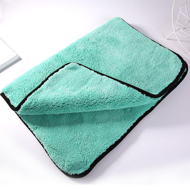 1200 g / m2 erittäin pehmeä premium -mikrokuitukuivauskuivain, erittäin absorbanssi aqua deluxe -autopesupyyhe 40*40cm