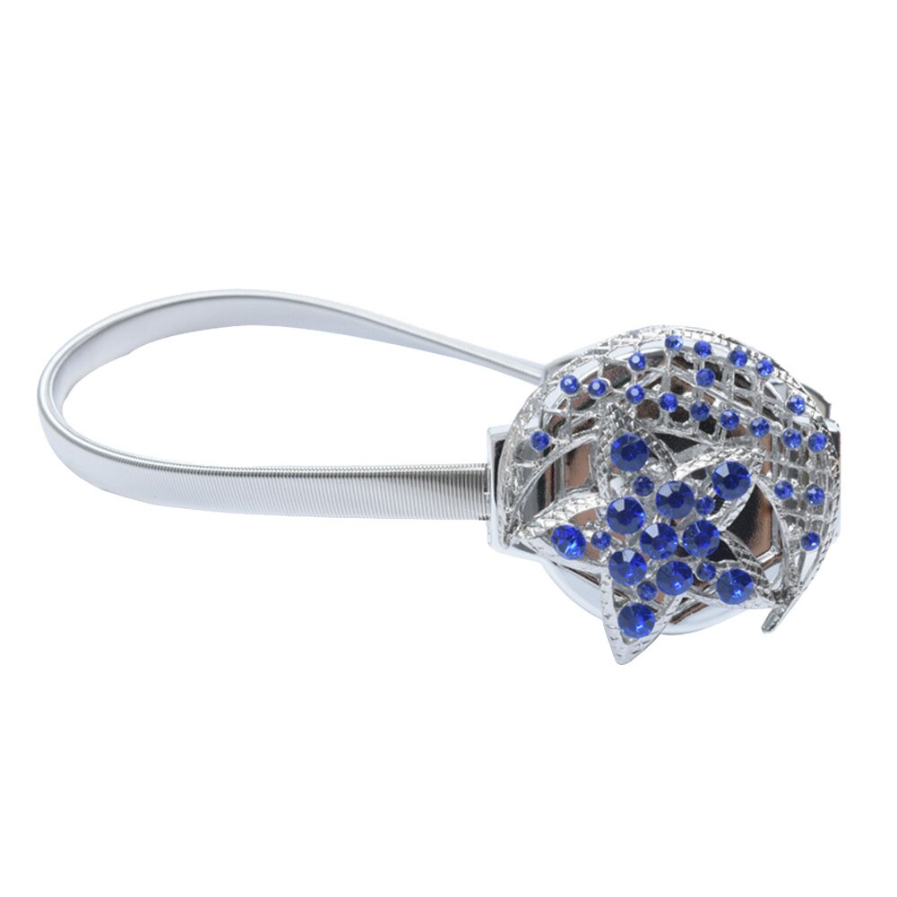 księżyc gwiazda magnetyczny sznurek robić zasłony klamra uchwyt Tieback pasek pas robić dekoracji wnętrz akcesoria dekoracyjne robić zasłna trwałe: szafir niebieski