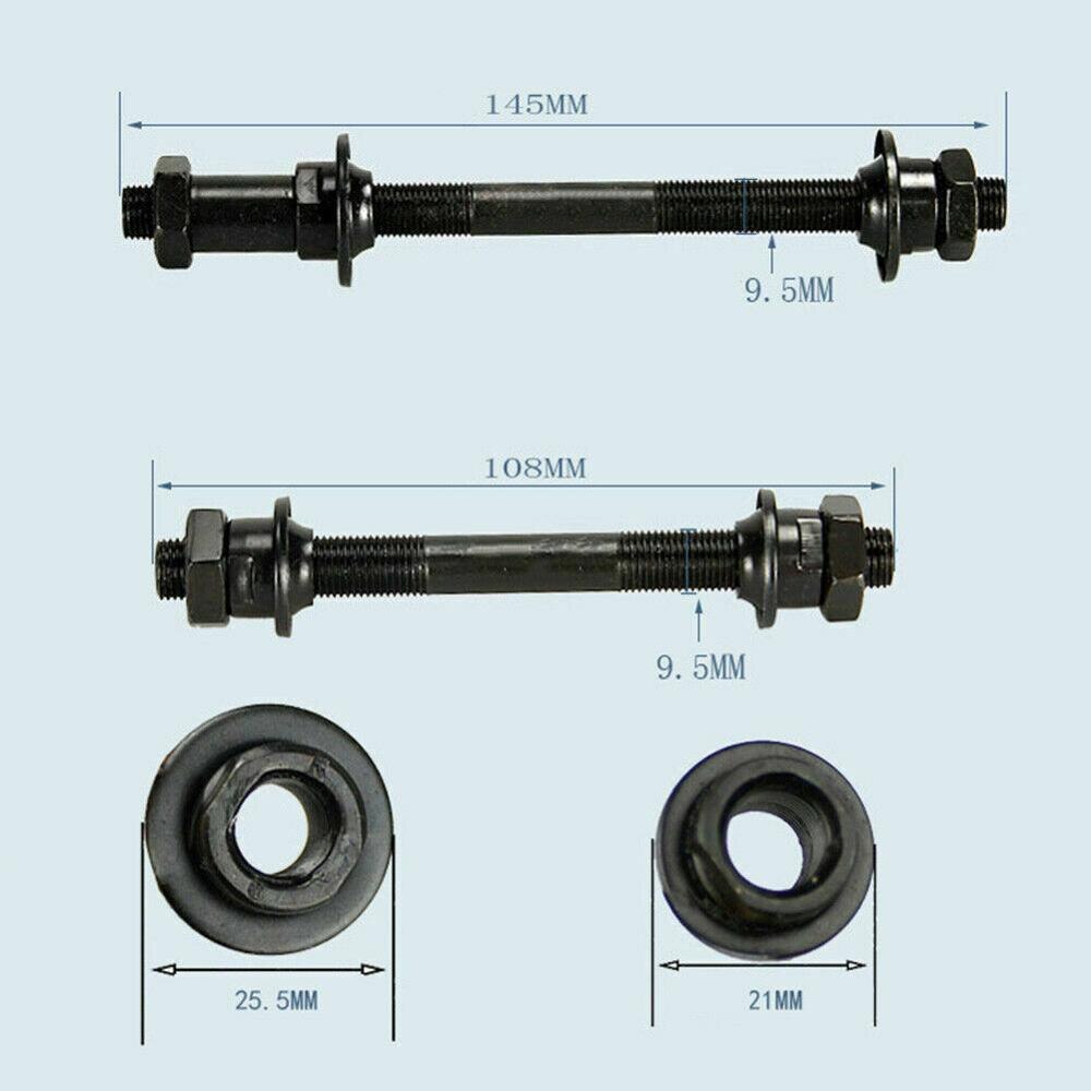 Eje de rueda de bicicleta de montaña eje hueco ciclo 108mm delantero/145mm ejes traseros