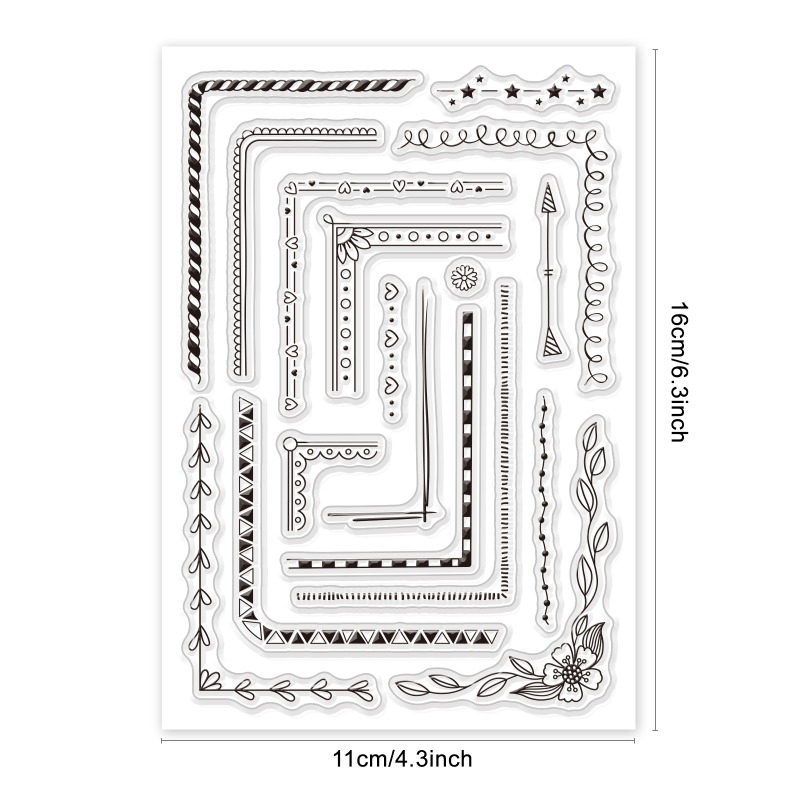 1 vel kalender planner siliconen duidelijke stempels maand week datum tijd transparante stempels voor het maken van kaarten DIY 6,3 x 4,3 inch: Beige