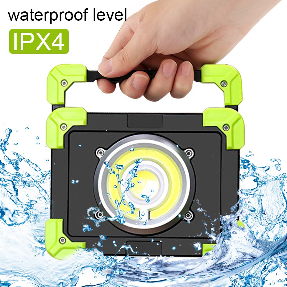 3 Modes Led Flood Light 20W Rechargeable Led Spotlight Outdoor 1200LM Portable COB Floodlight Search Light Camping Work Lamp