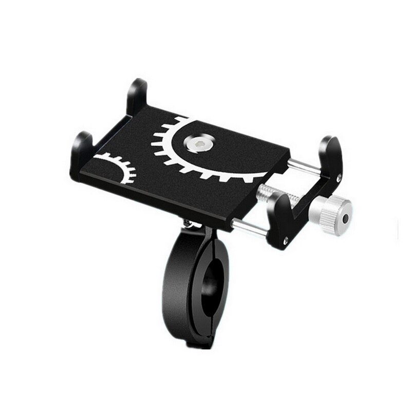 Aluminum Bicycle Phone Holder For Smartphone Outdoor Adjustable Support GPS Bike Phone Stand Mount Bracket Bicycle Accessories: 087 Black