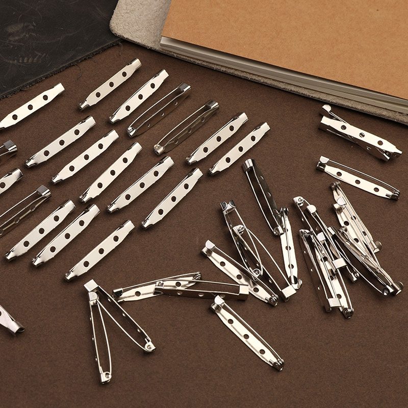 Silber/Grün Antik/Gold 15-40mm Sicherheitsnadeln Brosche Basis Clip Stifte Blanko Basis für Schmuckherstellung DIY Kleidung Zubehör