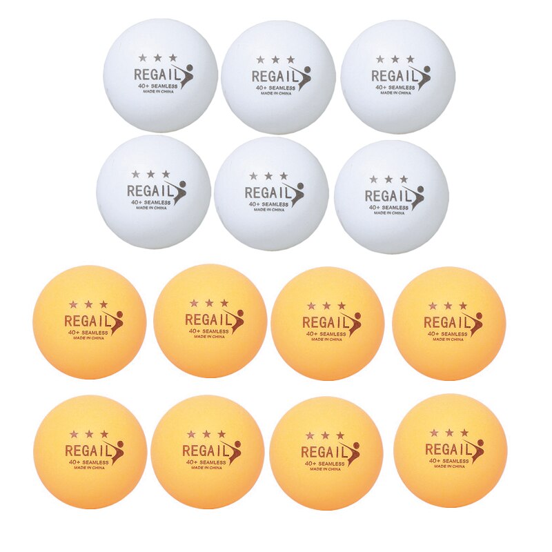 10 unidades/lote de pelotas de tenis de mesa sin costuras, 40mm, 3 estrellas, Material, de alta resistencia Pelotas de Ping Pong, sin logotipo, Pingpong