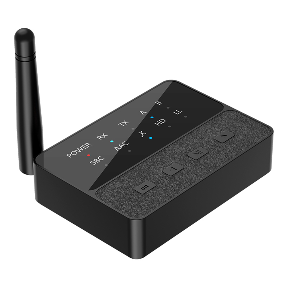 Bluetooth 5.3 aptX/HD/LL Audio Adapter 3.5mm Aux R/L Wireless Stereo Receiver Transmitter Connect two Bluetooth devices: Default Title