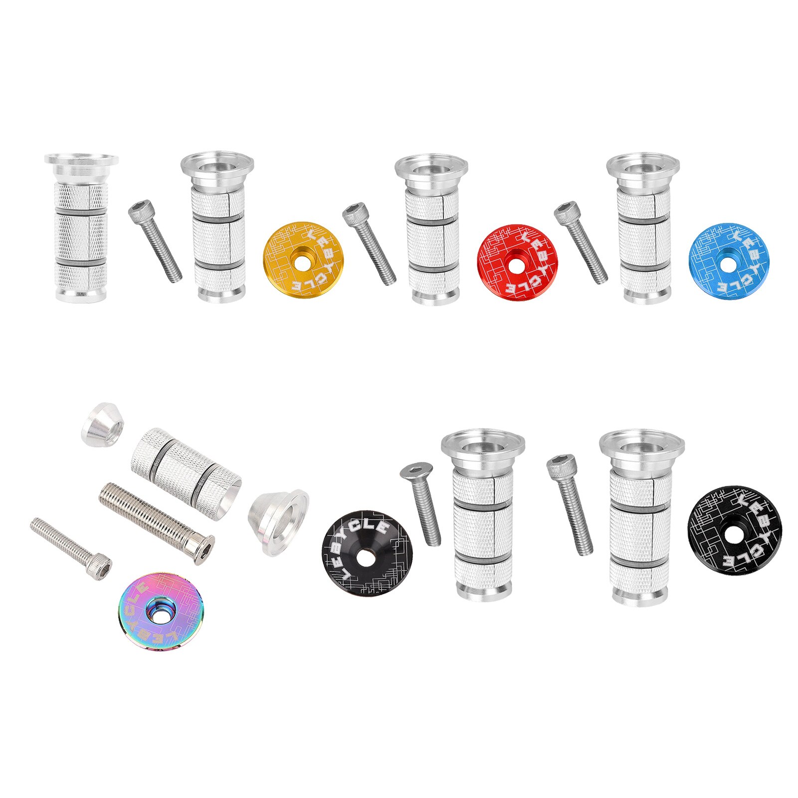 Deluxe Bike Headset Expander Top Cap Ster Moer Plug Bolt Extra Lange Fiets Stuurpen Uitbreiden Moer Bout Voor 25.4/28.6Mm Vorken