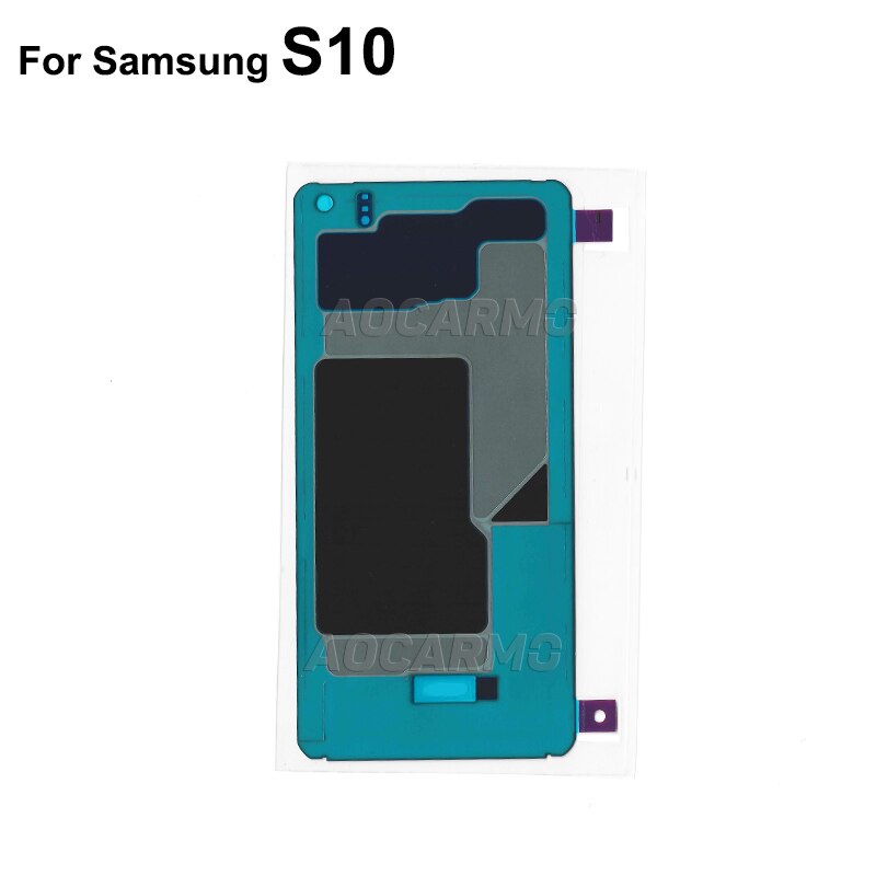 Aocarmo-pantalla LCD para Samsung Galaxy S10 / S10 Plus S10 +, pantalla trasera, disipador de calor, bloque de pegatina, hoja de cobre de luz de repuesto: For Galaxy S10
