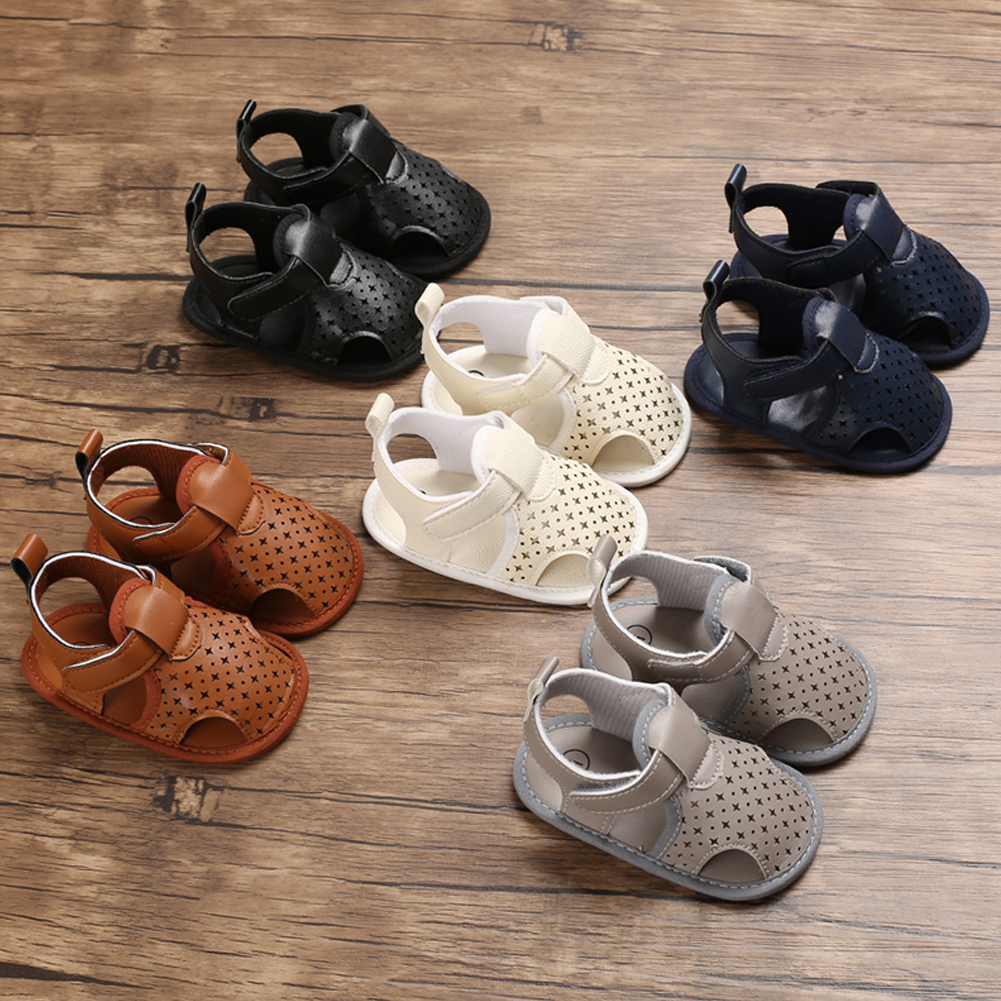 0-18M bebé chico niña Sandalias de flores Casual cuna zapatos primer caminador