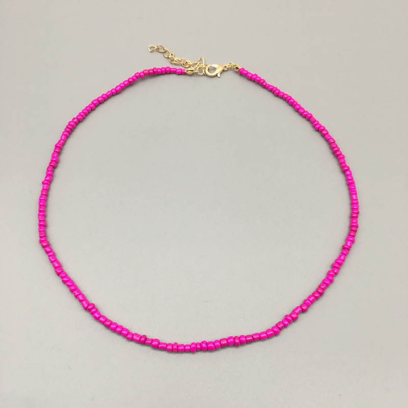 Kralen Eenvoudige Zaad Kralen Streng Ketting Vrouwen Korte Vrouwen Ketting Sieraden Chokers Ketting Kettingen Voor Vrouwen