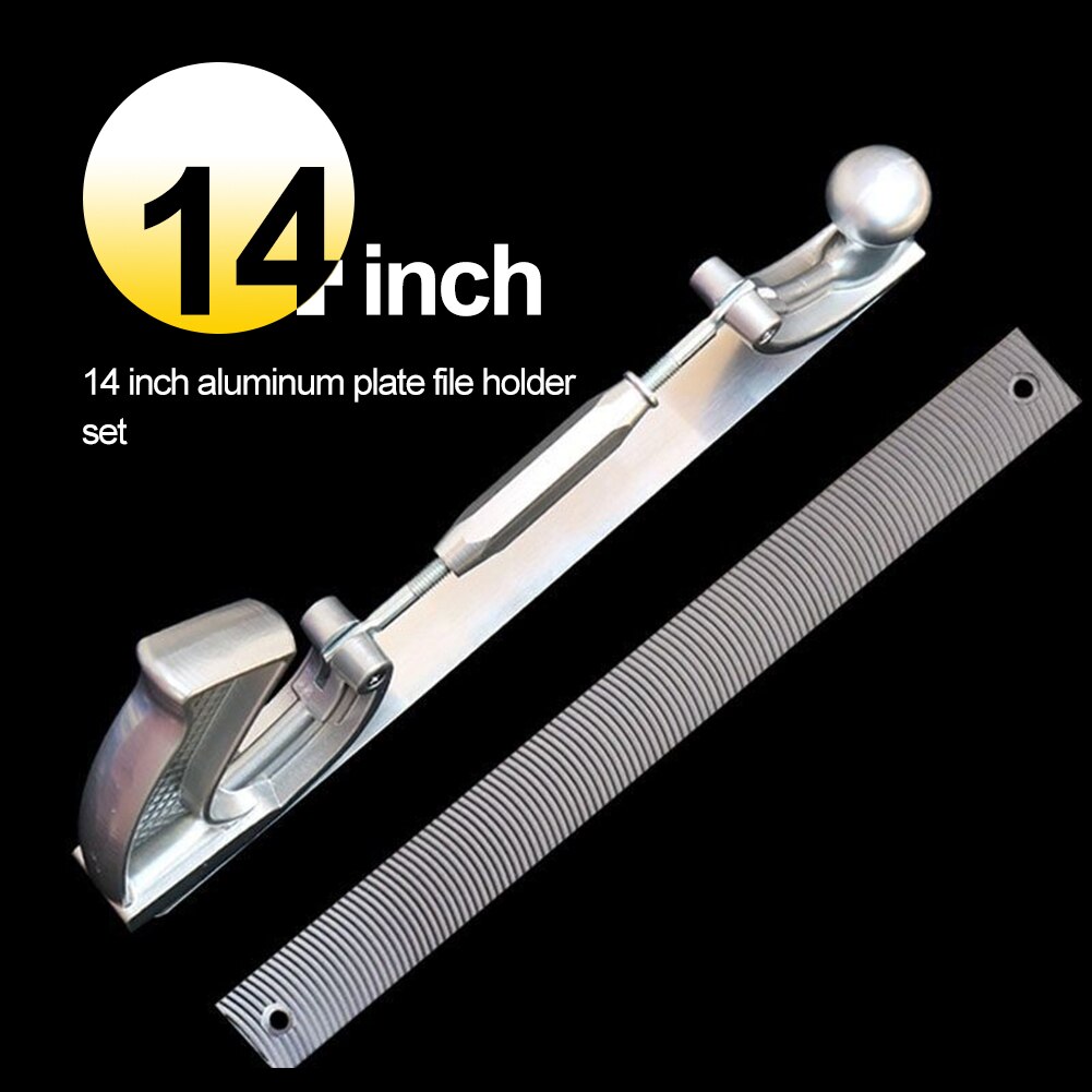 14" Adjustable Frame Milled Tooth Files Holder Car Body Polisher Metal Panel Polishing Curved Steel
