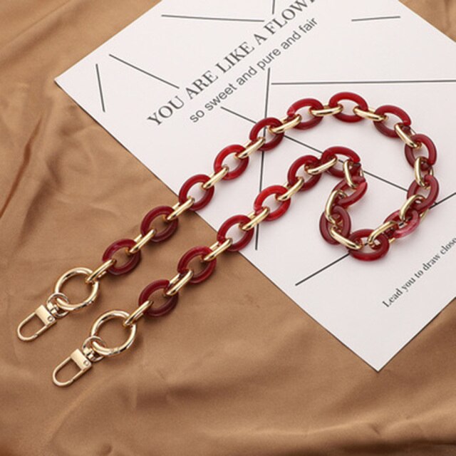 40/60cm Acrylic Bag Chain Bag Strap Removable Bag Accessories Women's Resin Chain Chain Of Bags Purse Chain Fishbone Chain: 3-60cm