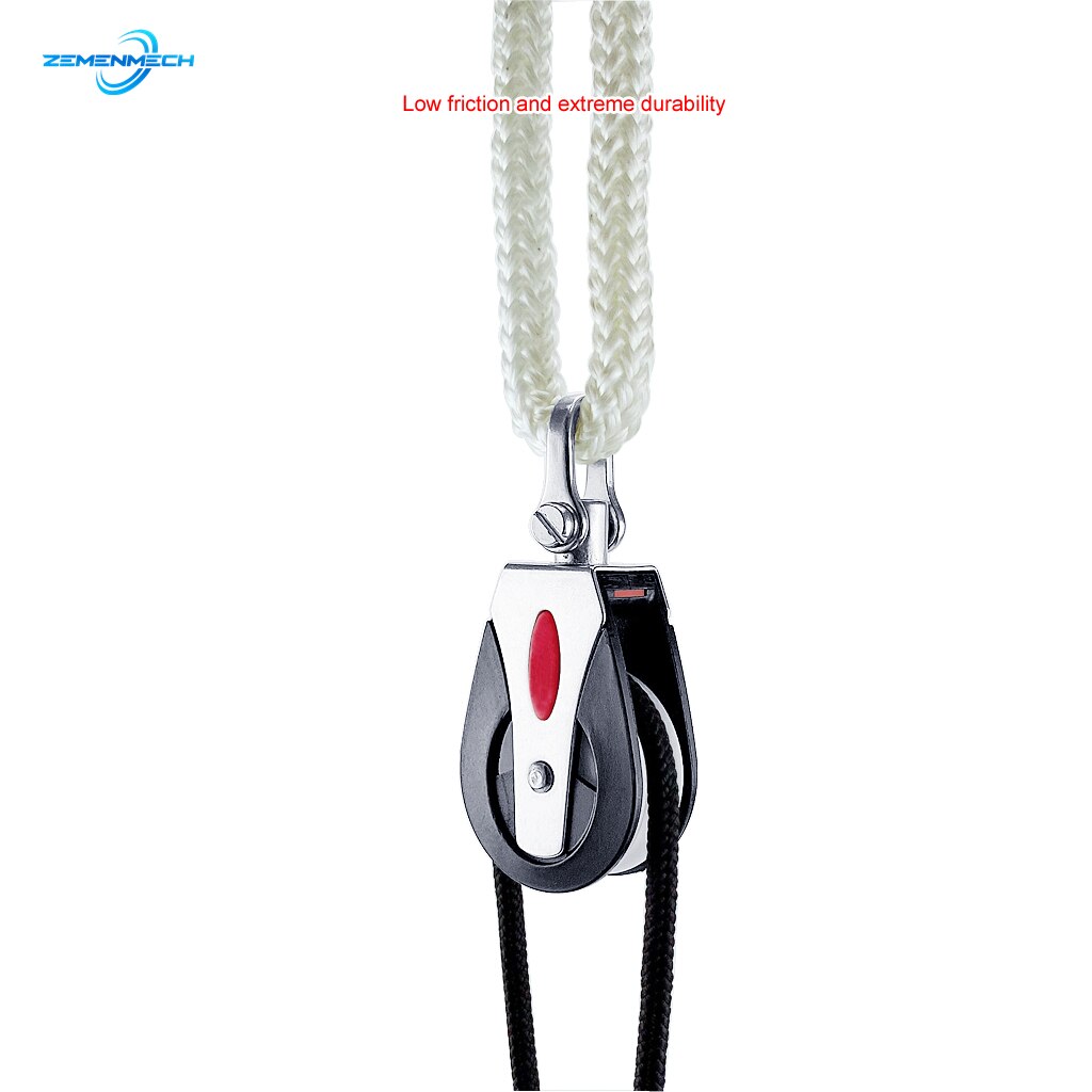 Sheave Blok Universele Hoofd Enkele Katrol 1500Lbs Belasting Swivel Beugel Zeilboot Glijlager Blok Touw Runner Marine Accessoire