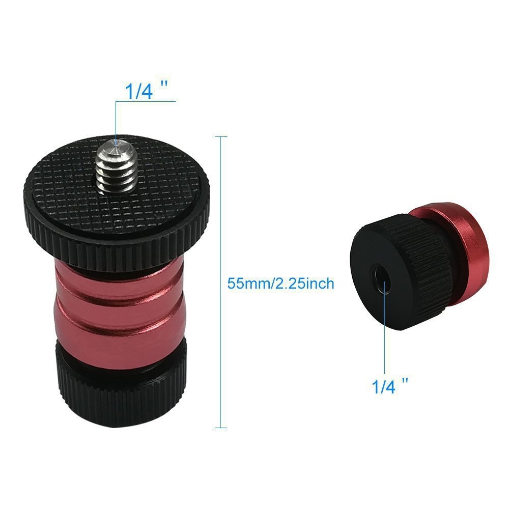 Testa del treppiede Monitor di Piastra A Sgancio Rapido per il Monitor LCD Braccio Magico HA CONDOTTO LA Luce Della Macchina Fotografica Videocamera Rig 1/4-inch foro Testa A Sfera