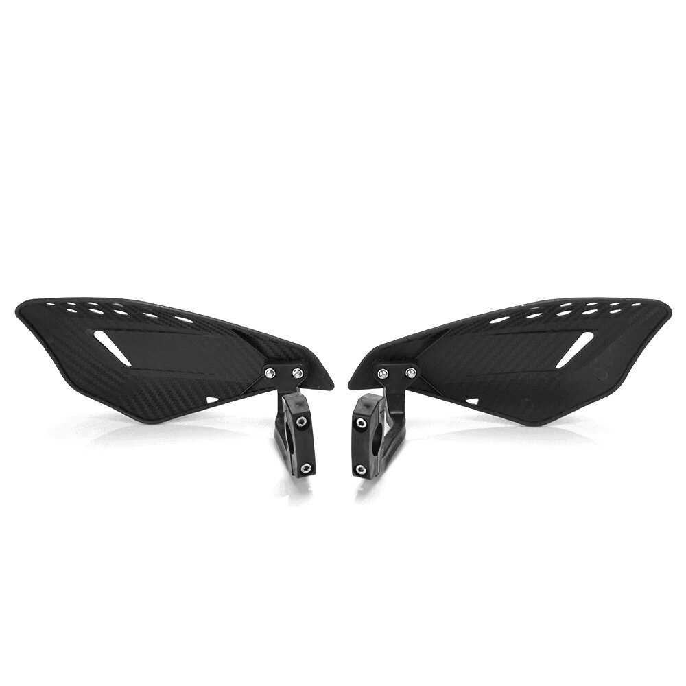 Universal motorcykel abs handskydd atv cykel handskydd 22mm 7/8 "motocross styr handskydd skydd vänster / höger handskydd: Svart
