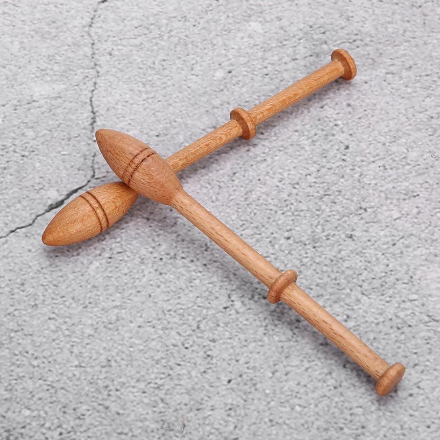 12Pcs Wood Weaving Tools Lace Bobbin Wooden Antique Vintage French Artisan Craft Turned