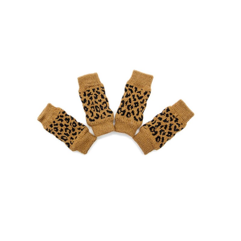 Blød behagelig pink hund benvarmere blonder hund leggins kæledyrssok beskyttende led legging hund produkter leopard benbetræk hund