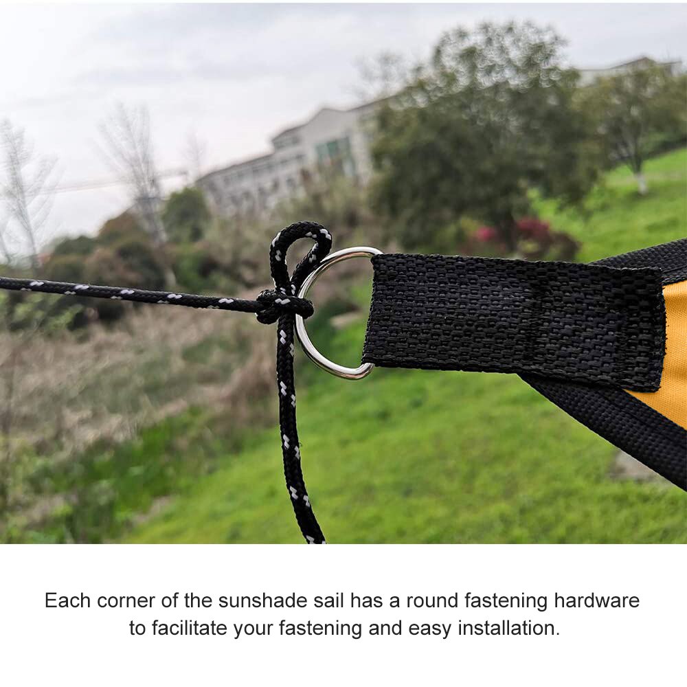 4M Outdoor Canopy Triangle Sun Shelter Sunshade Garden Patio Pool Camping Awning Shade Tarp Large Sun Shade Sail Triangle Canopy