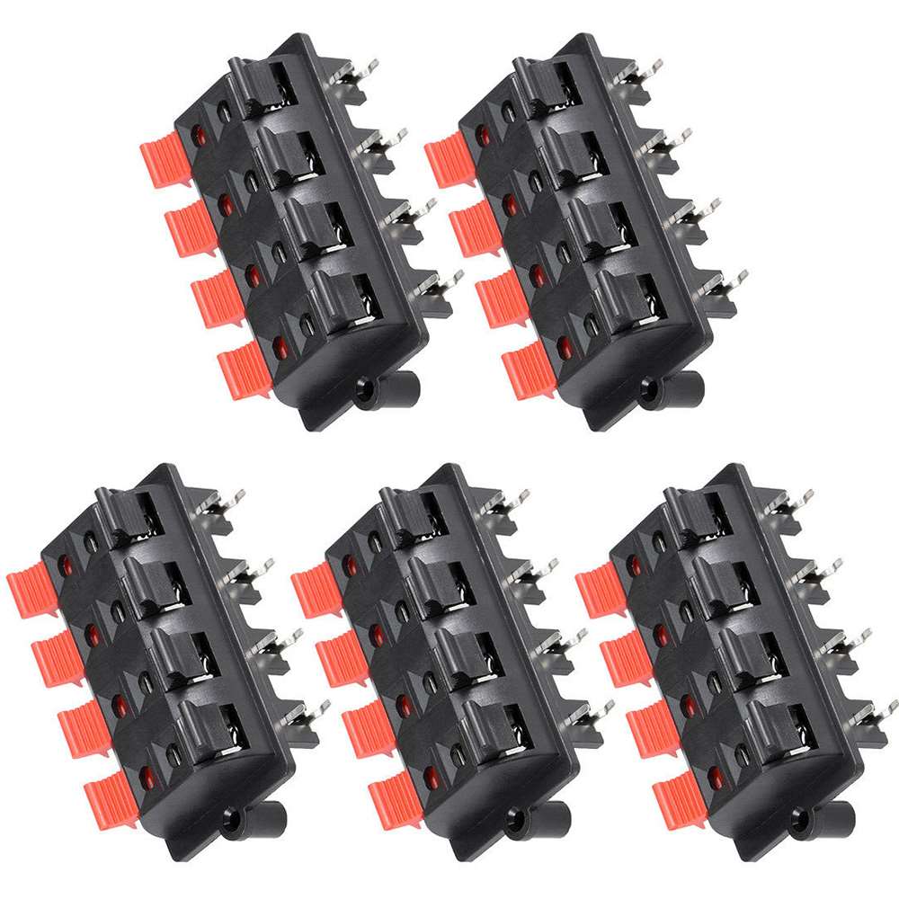 10Pcs 8-Way Positie Klem Lente Push Release Terminal Audio Luidspreker Connector Board Terminal Audio Speaker Clip