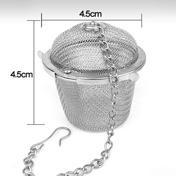 Rustfritt stål krydder te sil gjenbrukbar løs te blad krydder sil mesh infusjon te ball filter drikking te tilbehør