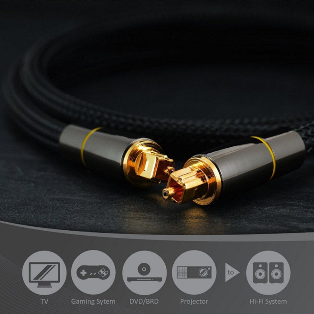 0.5m,1m,1.5m,2m,3m,5m HIFI 5.1 Digital Sound SPDIF Optical Cable Toslink audio Cable Optical Fiber Audio Cable