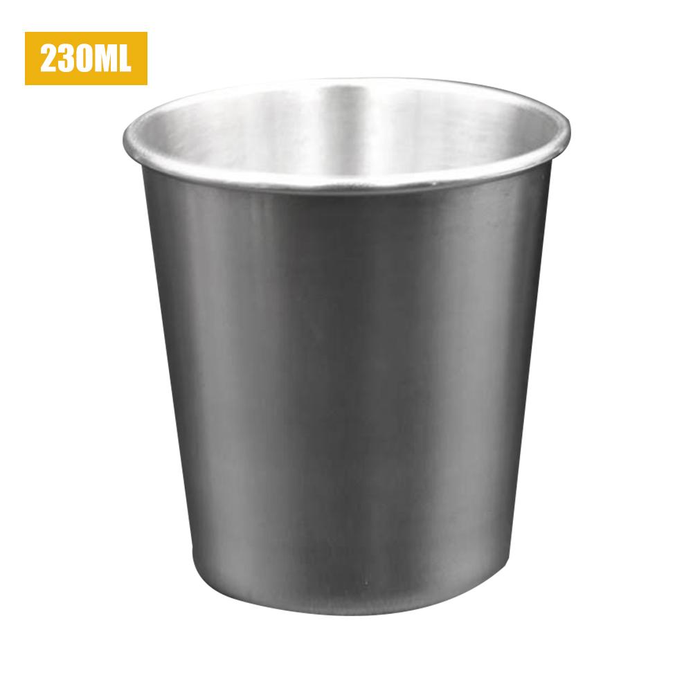 1Pcs 170ml/230ml Drinking Glass 304 Stainless Steel Shot Glasses Cups Wine Beer Whiskey Mugs Outdoor Travel Cup