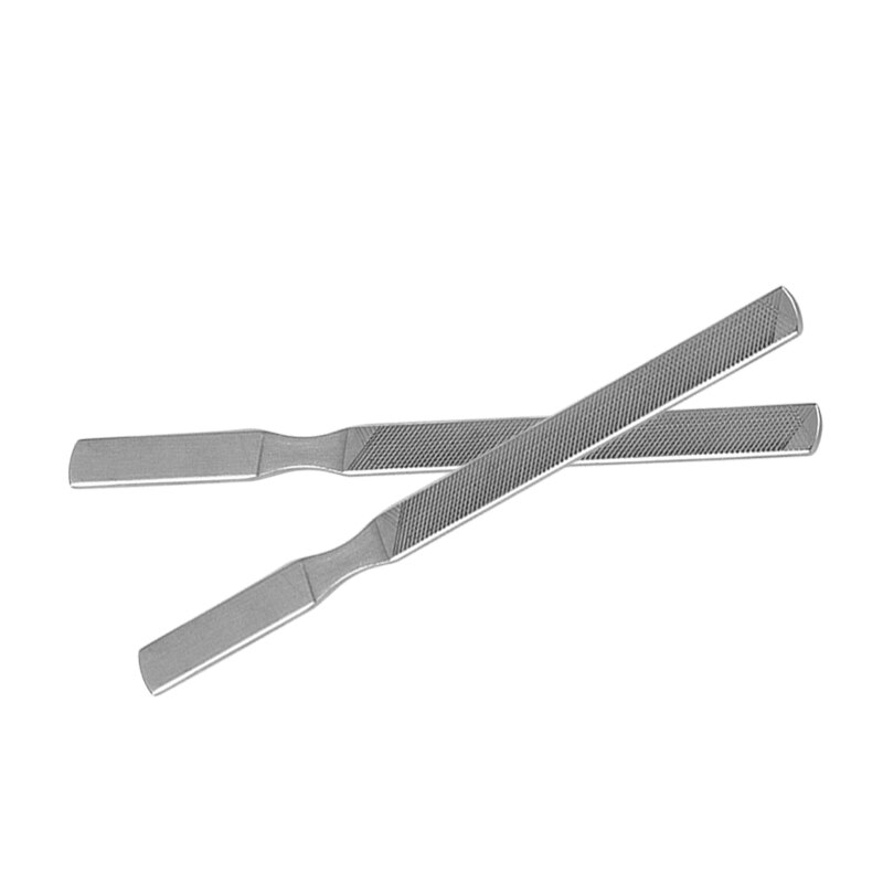 Double Side Stainless Steel Pedicure Toe &finger Care Nail File Buffer Cuticle Pusher Manicure Pedicure Tool