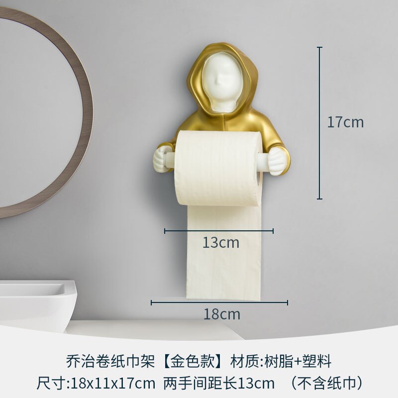 Northern wind astronauts paper holder toilet roll holder cartoon wall hung toilet tissue box to receive: F