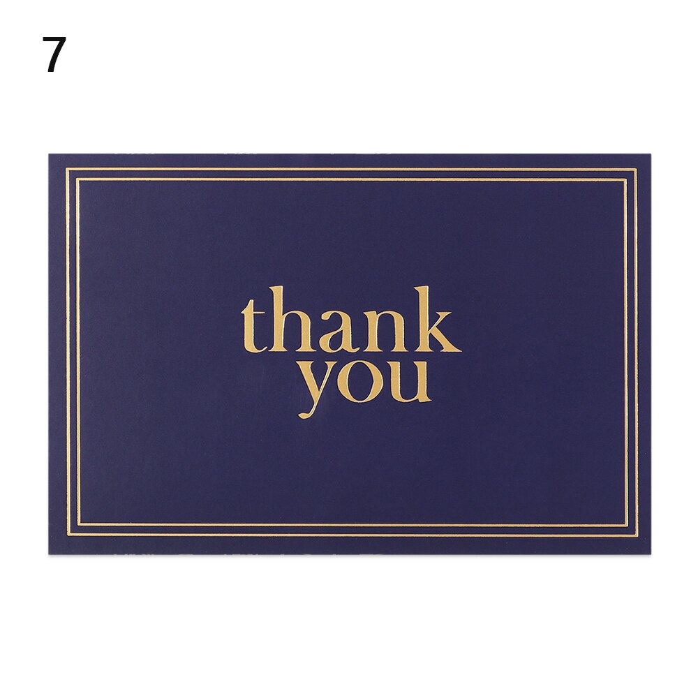 5pcs Gold Embossed Thank You Cards Blank Note Cards with Envelopes Letter Greeting Cards Perfect Business Wedding Cards Gra: 7