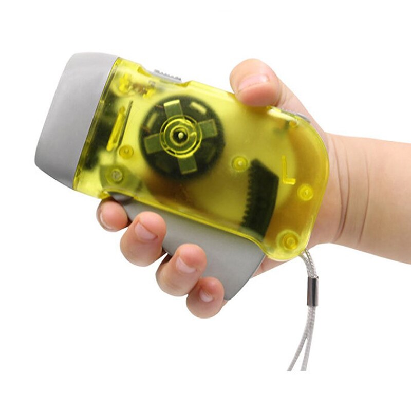 Led Hand Drukken Dynamo Zaklamp Lantaarn Draagbare Camping Hand Crank Zaklamp Emergency Lamp Licht Voor Outdoor Home