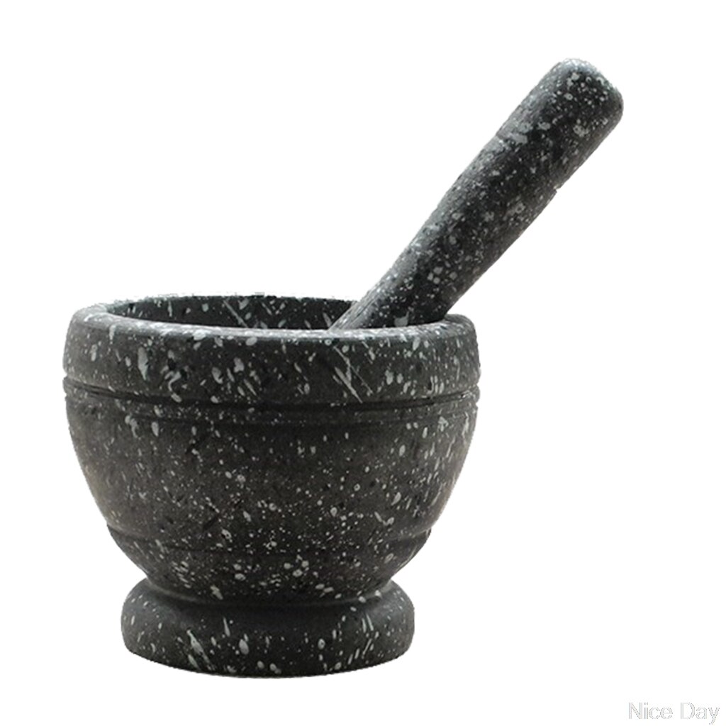 Resin Mortar Pestle Tool Set 11cm Large Mortar Kitchen Herbs Spices Food Shreding Grinding Tool For DIY Sauce Making Mills My18