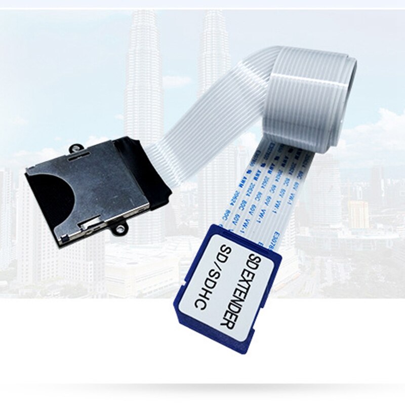 SD to SD Card Extension Cable Card Read Adapter Flexible Extender Micro-SD to SD/SDHC/SDXC Memory Card Extender Linker