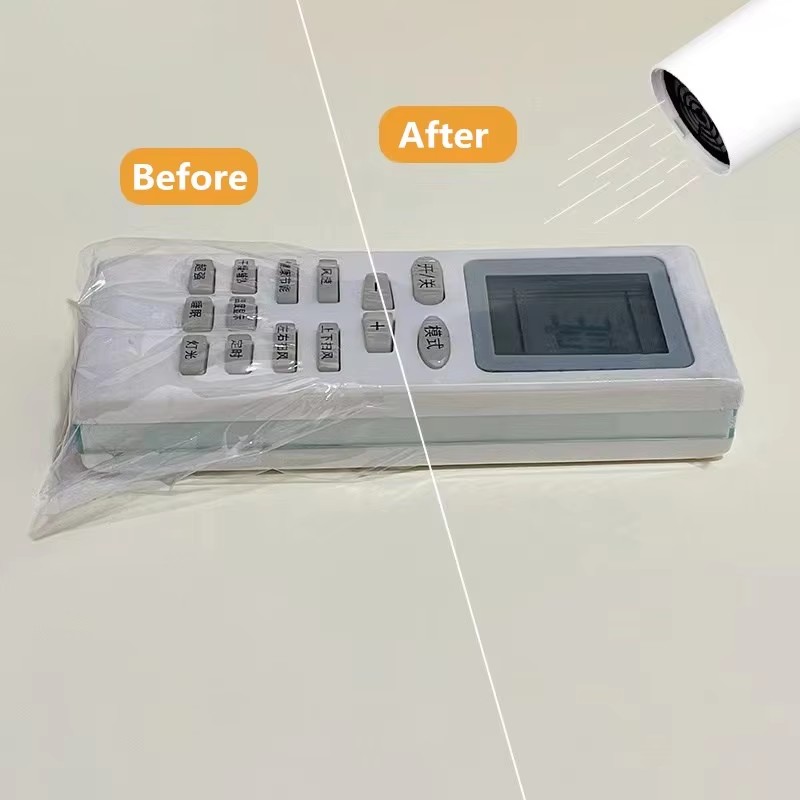 5/10/20PCS Transparente Schrumpfen Film Tasche Anti-staub Schutzhülle Abdeckung Für TV Klimaanlage Fernbedienung schrumpfen Kunststoff