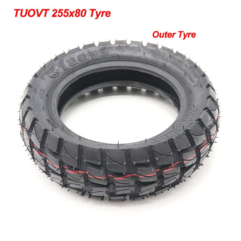 255x80 Electric Scooter Off-road Tire 10x3.0 Thickened Widened Inner Outer Tyres 80/65-6 for Speed Grace 10 Zero 10x KuGoo M4: C outer tyre